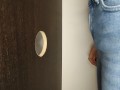 GLORY HOLE - Horny Girl Sucks Strangers Cock And Eats Their Cum