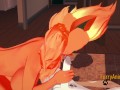 Pokemon Hentai - Flareon blowjob to dog with cum in her mouth