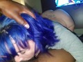 Thick Blue Haired Pawg Ravaged By BBC After Wet Deepthraot Sweet Moaning