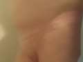 Horny clean pussy taking her bath