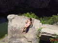 FUCKED HOT BEAUTY IN MOUTH ON MOUNTAIN