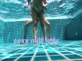 Underwater sex in public, people watching