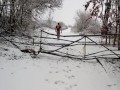 Naughty pee and naked in snow 