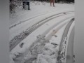 Naughty pee and naked in snow 