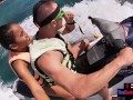 Jetski blowjob in public with his real Asian teen girlfriend