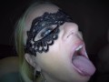 Dutch blond babe masked facial compilation