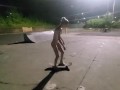 Naked Skateboarding