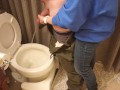  My girlfriend holds my dick and helps me pee pissing 