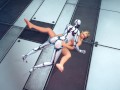 robot strapon missionary fuck