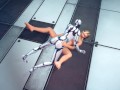 robot strapon missionary fuck