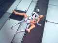 robot strapon missionary fuck