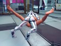 robot strapon missionary fuck