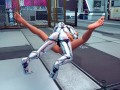 robot strapon missionary fuck