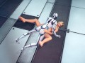 robot strapon missionary fuck