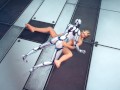 robot strapon missionary fuck