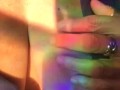 Slow breathing, heartbeat, good morning playing with nipples and natural breasts. Sunlight, rainbows