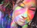 Slow breathing, heartbeat, good morning playing with nipples and natural breasts. Sunlight, rainbows
