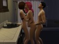 They invited a neighbor for joint sex in the step-family. Threesome porn | Adult games