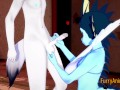 Pokemon Hentai - Vaporeon Handjob and blowjob