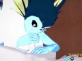 Pokemon Hentai - Vaporeon Handjob and blowjob