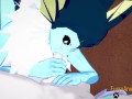 Pokemon Hentai - Vaporeon Handjob and blowjob