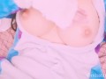 Amateur teen japan lesbian touches Pink Wet pussy and tits orgasm masturb after school doll body