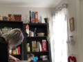 Milkymama leaky engorged tits revealed while doing dishes in kitchen SpyOnMom