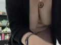 Milkymama leaky engorged tits revealed while doing dishes in kitchen SpyOnMom