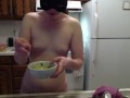 Chubby Butt Ginger Cooks Ravioli Before Everything Expires! Naked in the Kitchen Episode 18