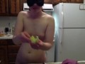 Chubby Butt Ginger Cooks Ravioli Before Everything Expires! Naked in the Kitchen Episode 18