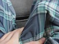 Jerk Off and Cum in Pajama Pants, Huge Load Shot into PJs POV