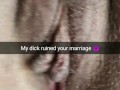 My short fat dick ruined your marriage! Cheating wife pussy totally stretched! [Cuckold. Snapchat]