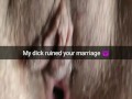 My short fat dick ruined your marriage! Cheating wife pussy totally stretched! [Cuckold. Snapchat]