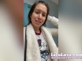 Amateur babe recording selfie blowjob & fucking w/ random clips behind porn scenes - Lelu Love