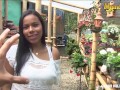 CarneDelMercado - Andrea Flores Big Booty Latina Colombiana Takes Huge Cock In Her Tight Pussy