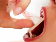 Oral Creampie with Cum in Condom and Drink like a real Slut