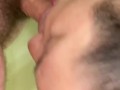 Blowjob with big cumshot on face at end 