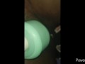 Masturbating in the dark alley while in the car