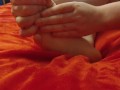 foot massage with lotion