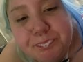 Doggy style face POV sexy cow bikini mouth cumshot