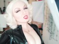 Latex Rubber Selfie Video with Facesitting desires. Arya Grander fetish model and Mistress.