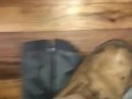 Fat bitch bent over and fucked with her fat tits hangin.  
