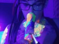 Blacklight paint and blowing clouds teaser video