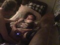 Dilf husband fucks nympho wife with thick dildo to eye rolling screaming convulsing orgasms