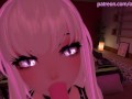 Beautiful POV Blowjob in VRchat - with lewd moaning and ASMR noises [VRchat erp, 3D Hentai]