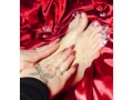 BambiAmbitas sexy feet deserve red satin passion and diamonds 