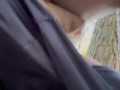 Pissing in the cold woods! I am Selling this thong!