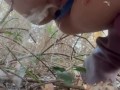 Pissing in the cold woods! I am Selling this thong!