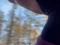 Pissing in the cold woods! I am Selling this thong!