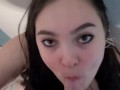 POV Messy Throat Fuck and Facial